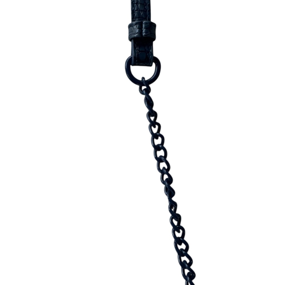 Steve Madden Blue Magenta Chain Crossbody Handbag - Picture 9 of 15